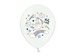 Balony Jednorożec, Pastelowe białe, 30cm, 1 szt