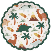 Talerzyki Papierowe Dinozaury Dino, 18x18cm 6szt.