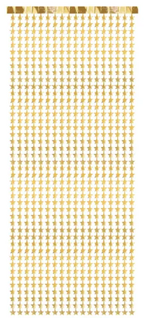 Kurtyna Tło Złote GWIAZDKI Święta 100x245 cm