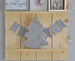 Drewniana Dekoracja CHOINKA Z FUTERKIEM 30x24,5cm