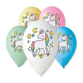 Balony "Jednorożec - magiczna noc" 12", 5 szt.