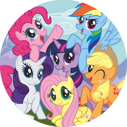Opłatek tortowy 14 cm, 1 szt. My Little Pony