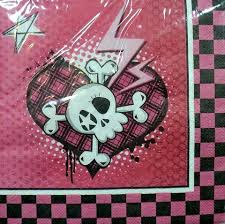 Serwetki "Rockowe Piratki" - 33x33 cm, 20 szt.