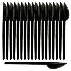 Noże wielokrotnego użytku ECONOMY czarne 100szt.