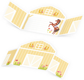 Zaproszenia z Kopertami KONIK Konie Urodziny 6szt.