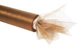 Organza dekoracyjna 48 cm, 1 szt, brązowa