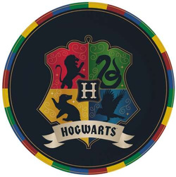 Talerzyki Harry Potter HOGWART Urodziny 23cm 8szt.