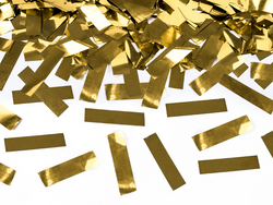 Tuba Strzelająca Konfetti Złote Paski 28cm