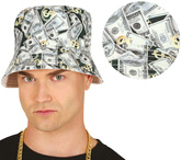 Kapelusz Czapka Bucket Hat z Nadrukiem DOLARY