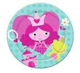 Talerzyki papierowe Ksieżniczka,18 cm, 6 szt.