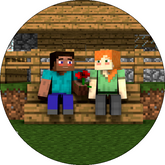 Opłatek tortowy 14 cm, Minecraft 1 szt.