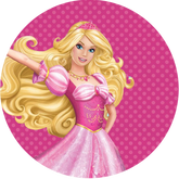 Opłatek tortowy 14 cm, Barbie 1 szt.