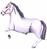 Balon foliowy 24" FX - "Konie w galopie" (białe)