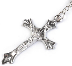 RÓŻANIEC z Koralikami Biały Perłowy Komunijny