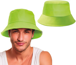 Kapelusz Czapka Bucket Hat Zielona Neonowa Disco