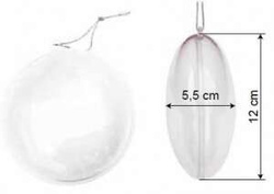 Medalion akrylowy wypukły 5szt. 12cm