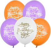 Balony HAPPY BIRTHDAY TO YOU Urodziny Mix 5szt.