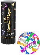 Tuba Kolorowe Konfetti Serpentynki Armatka, 11cm