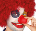 Lateksowy Sztuczny Czerwony Nos KLAUNA z DŹWIĘKIEM