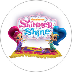 Opłatek tortowy 14 cm, Shimmer i Shine 1 szt.