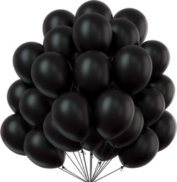 Balony St. 27cm (12") Pastel Black, 100szt.