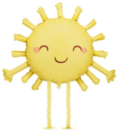 Balon Foliowy Chodzący SŁONECZKO z Nóżkami 91x77cm