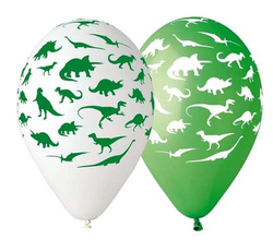 Balony 12" Premium "Dinozaury", 5 szt.