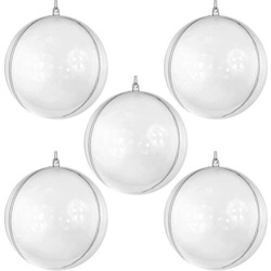 Bombka akrylowa, średnica 8cm, 5szt.