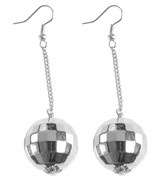 Kolczyki Wiszące Disko Kula Lata 80 90 Disco Ball