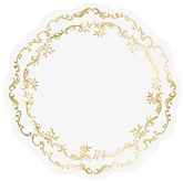 Podkładki pod talerze złoty Ornament 35,5cm 6szt.