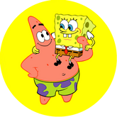 Opłatek tortowy 20 cm, SpongeBob 1 szt.