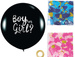 Balon Boy Or Girl niebieskie i różowe konfetti 1sz
