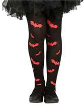 Rajstopy Czarne w Nietoperze Halloween 3-6 lat