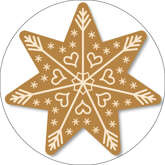 Opłatek tortowy 20 cm,  Święta, 1 szt.