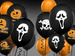 Balony z nadrukiem HALLOWEEN "Krzyk" - 1 szt.