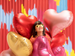 Balon foliowy Serce, 75x64,5 cm, czerwony, 1 szt.