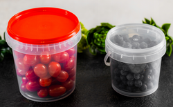 Wiaderko Plastikowe z Pokrywką 600ml, 1szt.