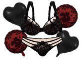 Zestaw Balonów Foliowych Bielizna Walentynki 6szt