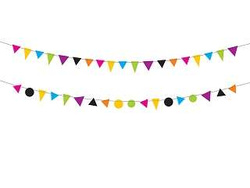 Girlandy potworki, 150cm, 1op.