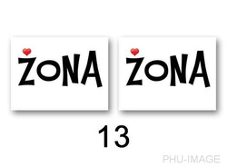 Naklejki na buty Żona, 2 szt, 1 op.