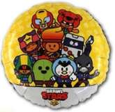 Balon Foliowy BRAWL STARS Urodziny Party 45cm