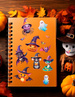 Naklejki Ozdobne Dekoracyjne Kolorowe HALLOWEEN