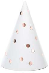 Czapeczki Kropki, biały, 16cm