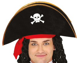 Kapelusz Czapka PIRATA Piracki Korsarz Czaszka