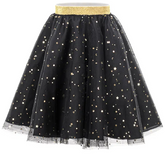 Czarna SPÓDNICZKA Złote Gwiazdki Andrzejki 3-7 lat