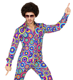 Koszula DISCO Kolorowe Kółka Lata 70 80, XXXL