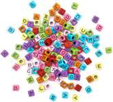 Koraliki LITERKI Litery Alfabet Kolorowe 160szt.