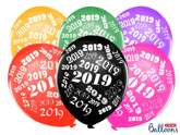 Balony sylwestrowe "2019", 1 szt