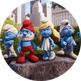 Opłatek tortowy 29 cm, Smerfy 1 szt.