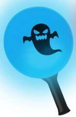 Maracaloon straszne party, balon biały, dioda LED